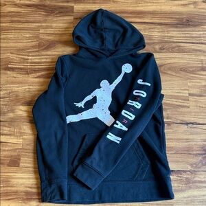 Jordan Black Hoodie with Multicolor Logo